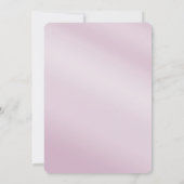 Verlobung in rosa Blumenblättern Einladung (Rückseite)