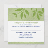 VERLOBUNG INVITAATIONEN :: Fine 3SQ Einladung (Rückseite)