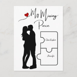 Verlobung | Jahrestag | Wahre Liebe Vermisstes Stü Feiertagspostkarte