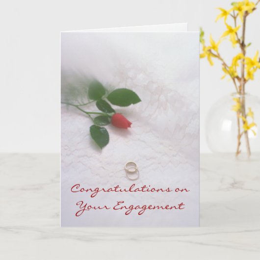 Verlobung Karte (Gelbe Blume)