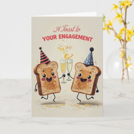 Verlobung Karte (Gelbe Blume)