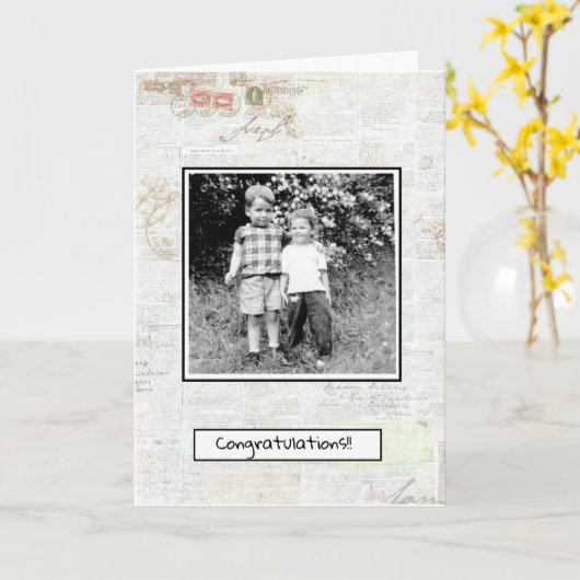 Verlobung Karte (Gelbe Blume)