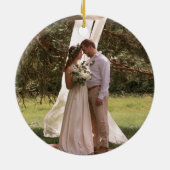 Verlobung Keepake 2023 Erstes Weihnachtsfest Verlo Keramik Ornament (Hinten)