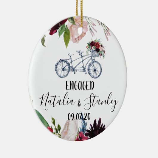 Verlobung Keramik Ornament (Rechts)