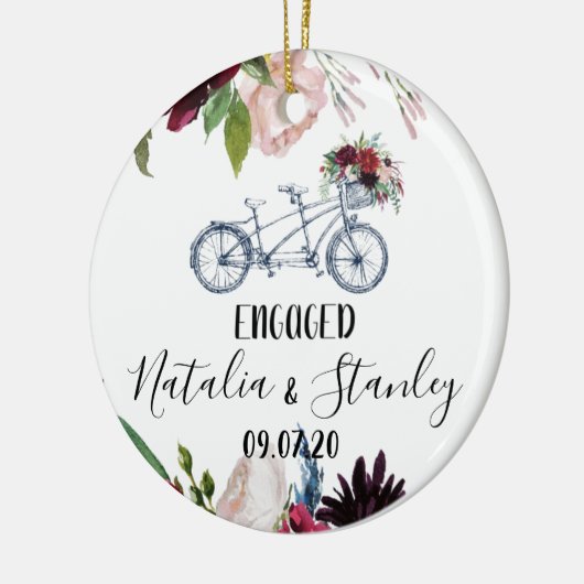 Verlobung Keramik Ornament (Links)