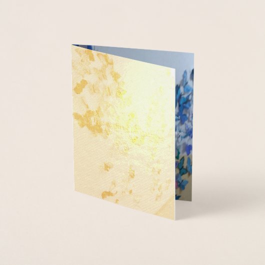 Verlobung Kleine Einladung Gold Foil Card (Vorderseite)