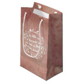 Verlobung Kostenvoranschlag | Romantische Wasserfa Kleine Geschenktüte (Vorderseite Schrägansicht)