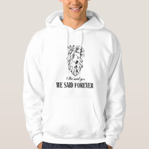 Verlobung Liebe Hoodie - Sie sagte ja, wir haben f