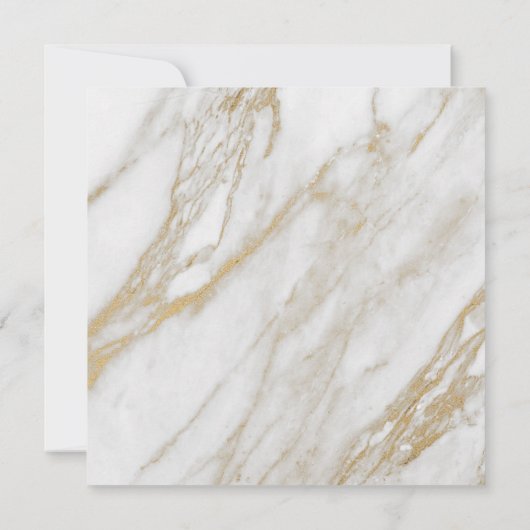 Verlobung-Marmor aus Weißglas Einladung (Rückseite)