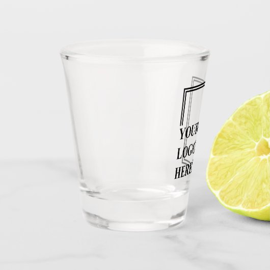 Verlobung Modernes, einzigartiges Logo für den Geb Schnapsglas (Links)