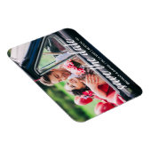 Verlobung Modernes Skript-Save the Date-Foto Magnet (Rechte Seite)