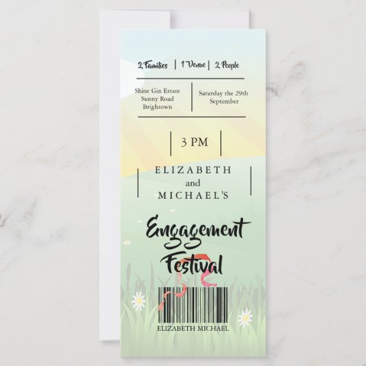 Verlobung Musikfestival Fields Verlobung (Rückseite)