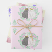 Verlobung oder Hochzeitsfest Set Geschenkpapier Set (Beispiel)