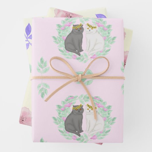 Verlobung oder Hochzeitsfest Set Geschenkpapier Set (Beispiel)