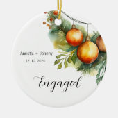 Verlobung Ornament, Verlobte Ornamente, Bridal Keramik Ornament (Vorne)