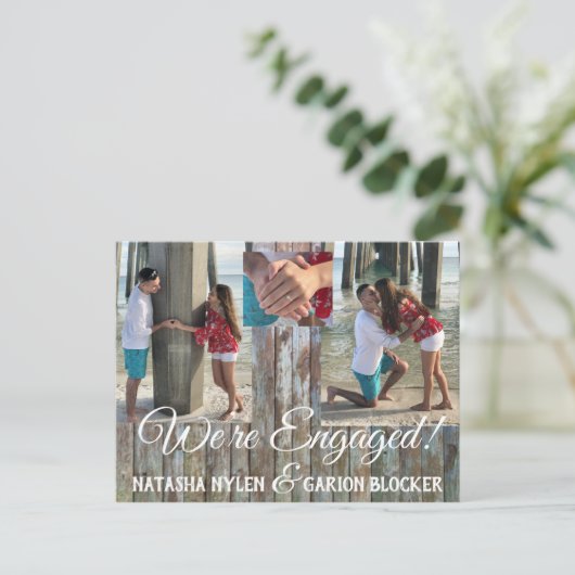 Verlobung Postkarte (Stehend Vorderseite)