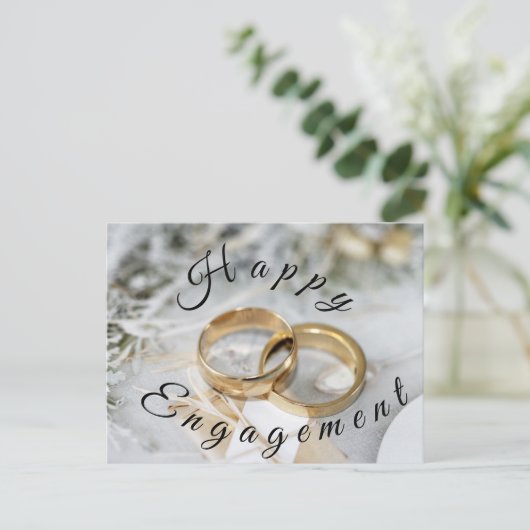 Verlobung Postkarte (Stehend Vorderseite)