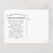 Verlobung Postkarte (Rückseite)