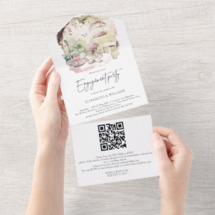 Verlobung QR Code UAWG All In One Einladung