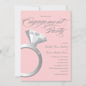 Verlobung Ring - Blush| Einladung der Einsatzparte (Vorderseite)