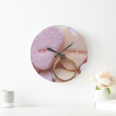 Verlobung Ring Candy Herz Große Wanduhr (Zuhause)