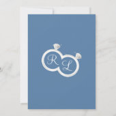 Verlobung Ring Couple's Foto Wir sind Verlobt Ankündigung (Rückseite)