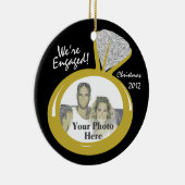 Verlobung Ring Foto Keramik Ornament (Rechts)