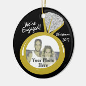 Verlobung Ring Foto Keramik Ornament (Links)