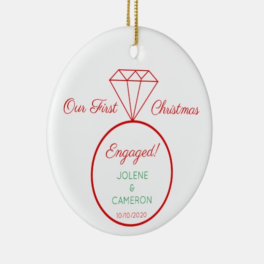 Verlobung Ring Front und Rücken Ornament (Rechts)