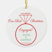 Verlobung Ring Front und Rücken Ornament (Vorne)