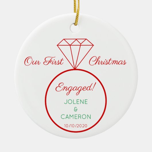 Verlobung Ring Front und Rücken Ornament (Vorne)