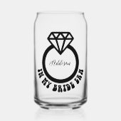 Verlobung Ring in meiner Bridgezeit Retro-Blase Sc Dosenglas (Vorderseite)