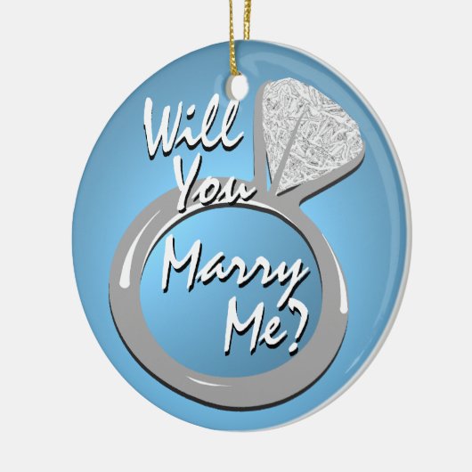 Verlobung Ring "Marry Me" Keramikornament (Links)