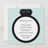 Verlobung Ring Save the Date Einladungen (Rückseite)