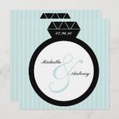 Verlobung Ring Save the Date Einladungen (Vorne/Hinten)