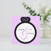 Verlobung Ring Save the Date Einladungen (Stehend Vorderseite)