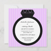 Verlobung Ring Save the Date Einladungen (Rückseite)