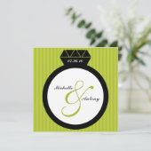 Verlobung Ring Save the Date Einladungen (Stehend Vorderseite)