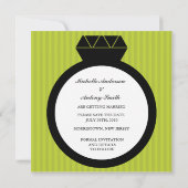 Verlobung Ring Save the Date Einladungen (Rückseite)