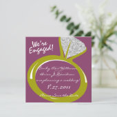 Verlobung Ring /Save the Date Save The Date (Stehend Vorderseite)