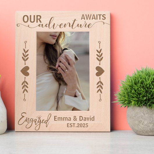 Verlobung Ring Wedding Boho Adventurous Couple Geätzte Rahmen