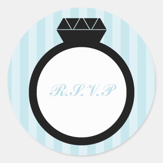 Verlobung Ring Wedding Siegel Runder Aufkleber (Vorderseite)