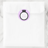 Verlobung Ring Wedding Siegel Runder Aufkleber (Tasche)