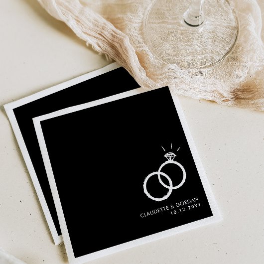 Verlobung Rings | Die schwarze Seite Serviette