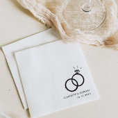 Verlobung Rings | Skript für eine Vertragspartei Serviette