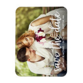 Verlobung Save the Date Modernes Foto Magnet (Vertikal)