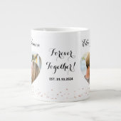 Verlobung Script Elegant Jumbo-Tasse (Vorderseite)