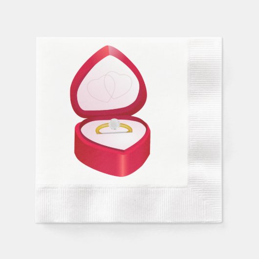 Verlobung Serviette (Vorderseite)