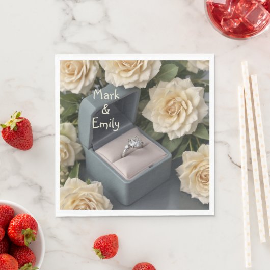 Verlobung Serviette (Beispiel)