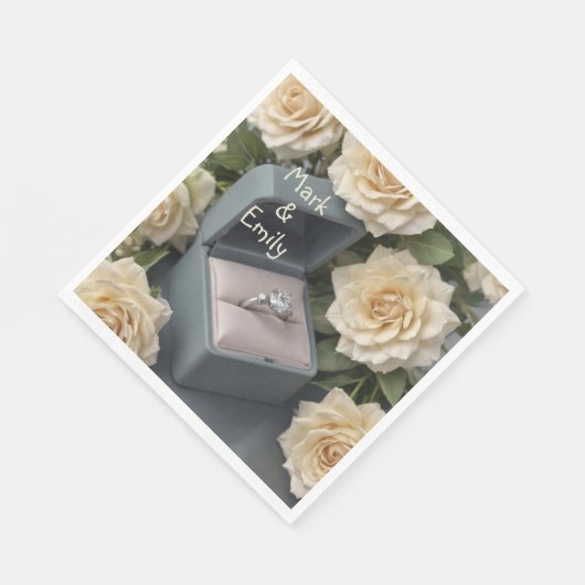 Verlobung Serviette (Ecke)